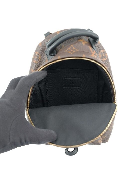 Louis Vuitton Backpack Monogram Palm Spring Mini Bag Black main image 5